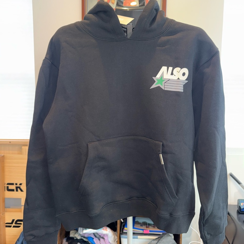 Almost Someday brand Black Hoodie for size Small - NWT